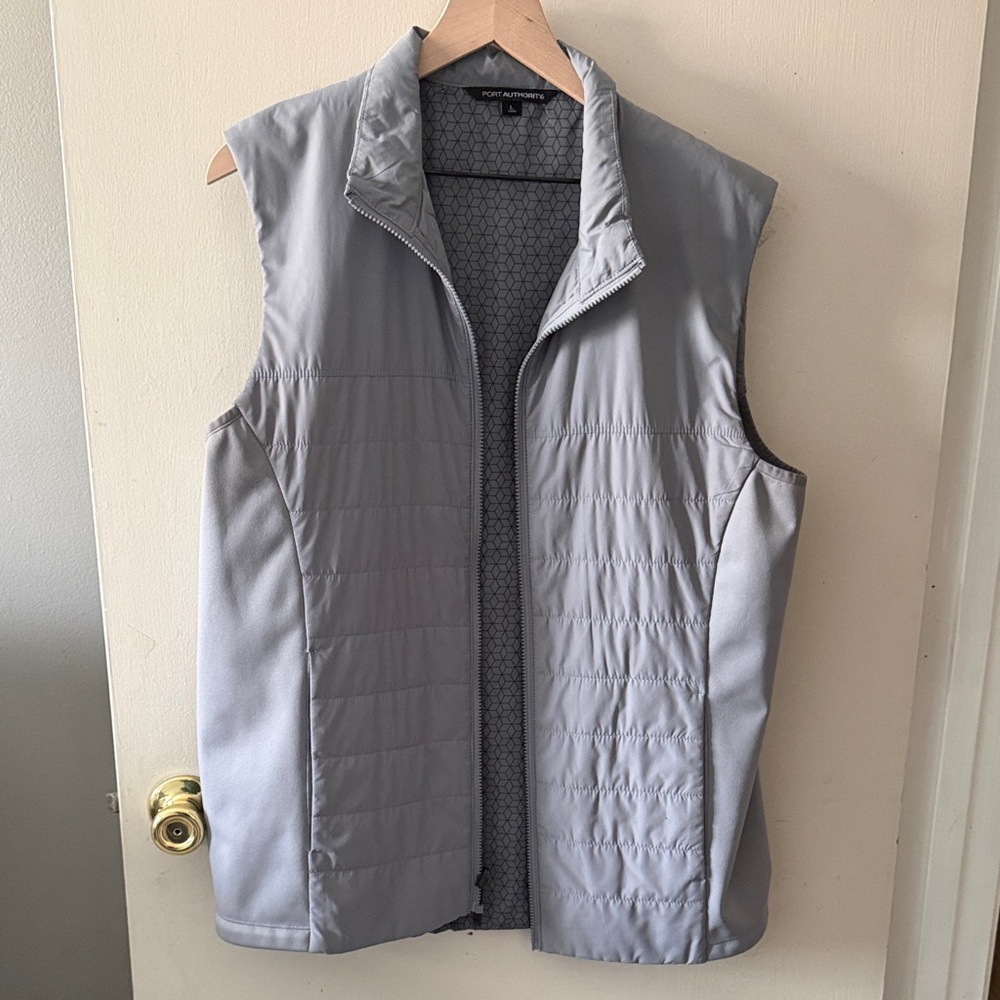 Port Authority Men's Light Gray Vest